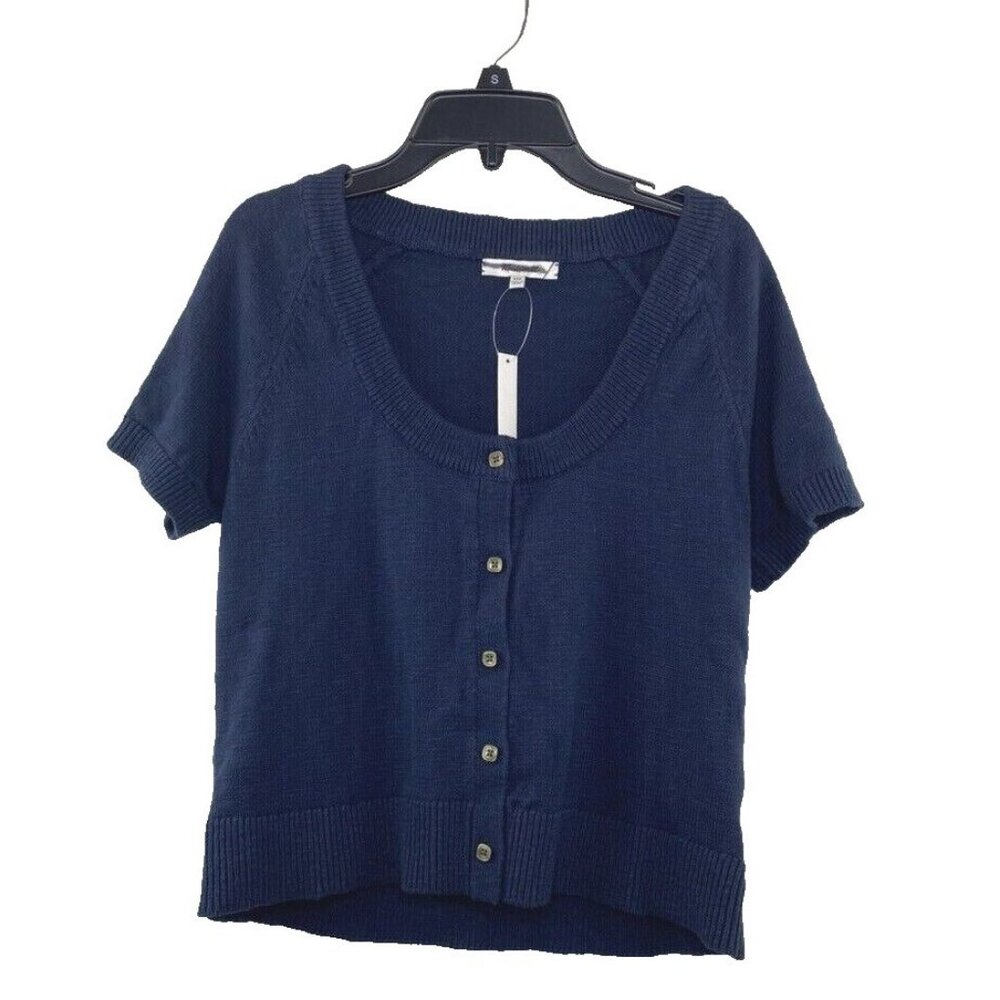 Madewell Women's $70 Linden Scoop Sweater Tee Blue Size XXS NF385